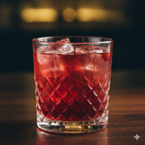 AI Generated red-colored cocktail
