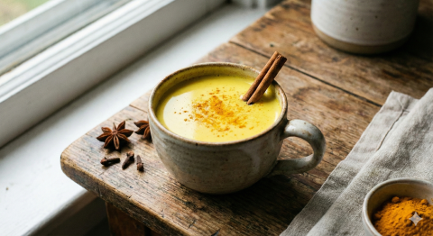 AI Generated Golden Milk